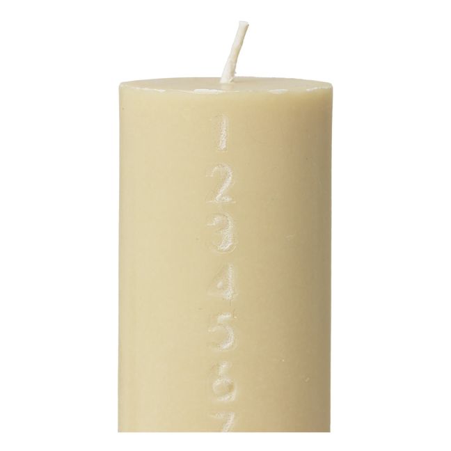 Bougie de l'Avent Pure | Jaune pâle