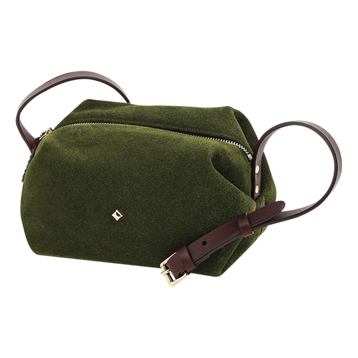 Sohna velvet mini bag | Khaki- Product image n°2
