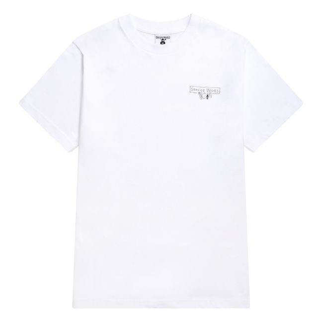 T-shirt Scribble Logo | Blanc