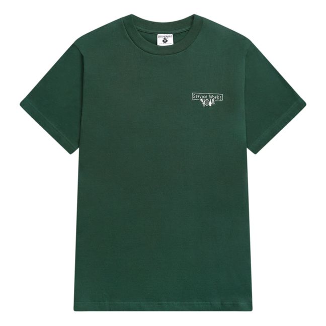 T-shirt Scribble Logo | Vert forêt