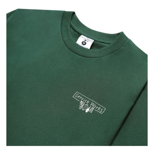 T-shirt Scribble Logo | Vert forêt