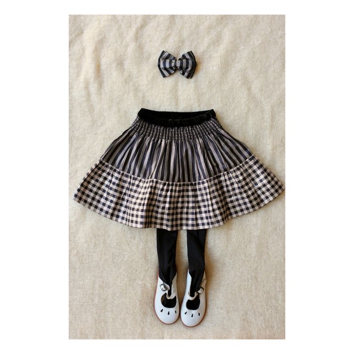 Skirt + Bow Barrette Lurex - Christmas Collection  | Black- Product image n°0