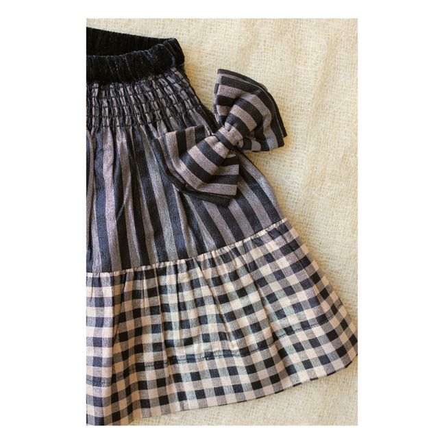 Skirt + Bow Barrette Lurex - Christmas Collection  | Black
