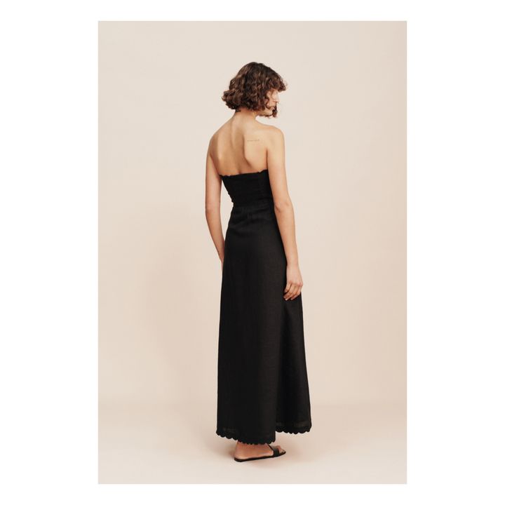 Kleid Zayla Leinen | Schwarz- Produktbild Nr. 5