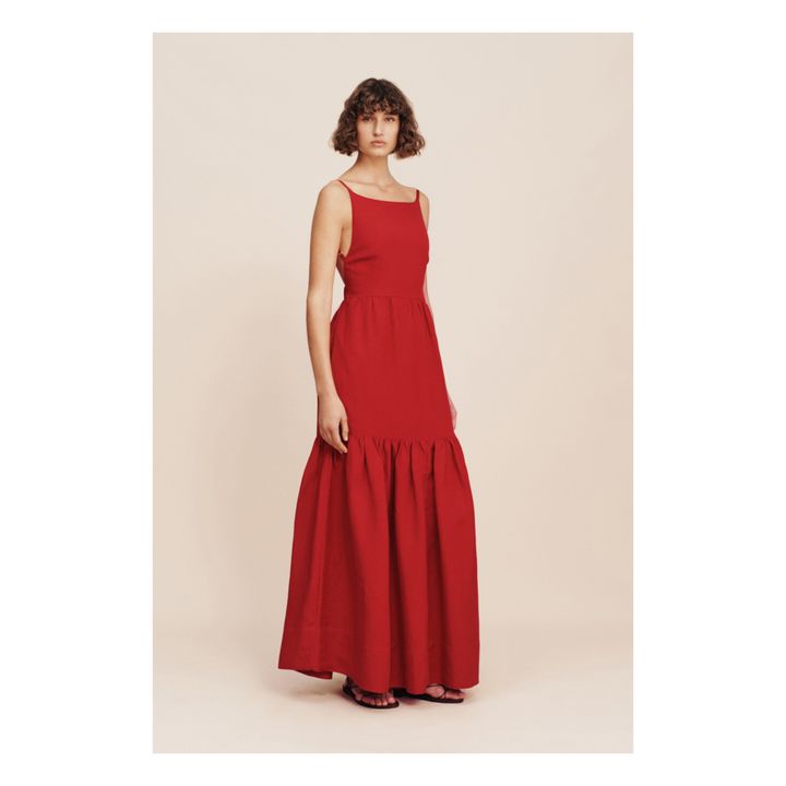 Kleid Elise Leinen | Rot- Produktbild Nr. 1