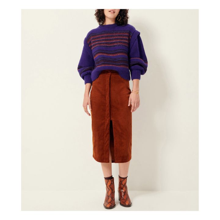 Holsson Wool Sweater | Purple- Product image n°1