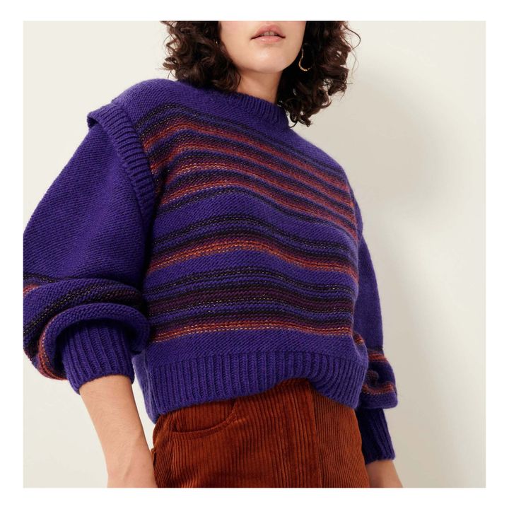 Holsson Wool Sweater | Purple- Product image n°2
