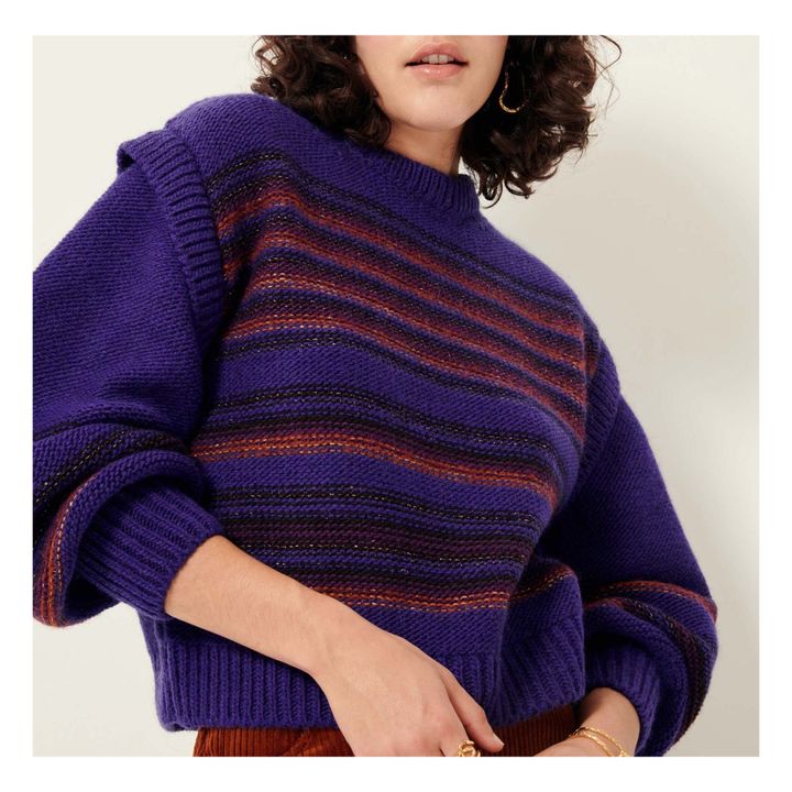 Holsson Wool Sweater | Purple- Product image n°3
