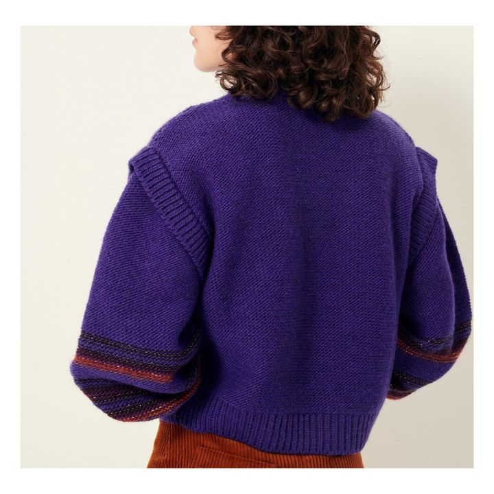 Holsson Wool Sweater | Purple- Product image n°4