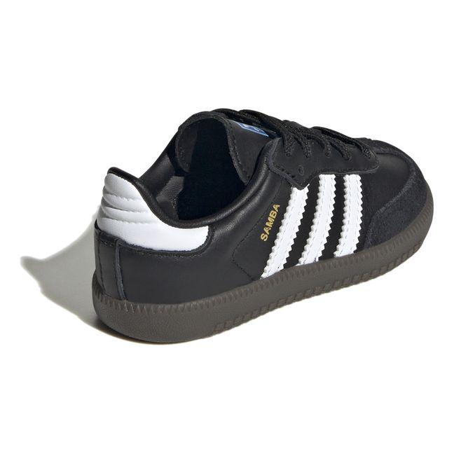 Samba Sneakers mit elastischen Schnürsenkeln | Schwarz