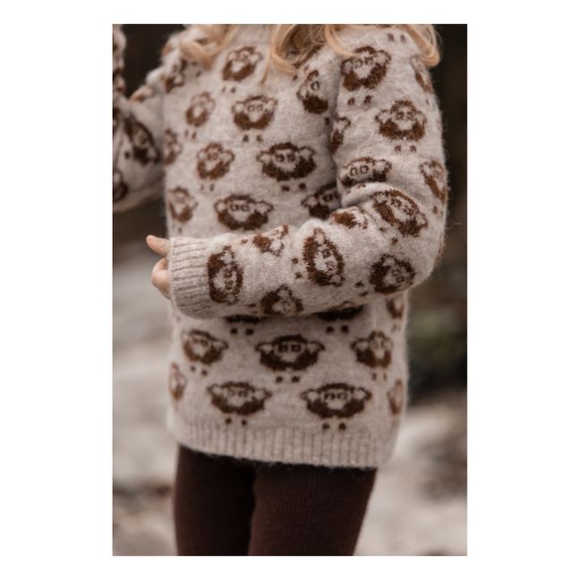 Alpaka Star Pullover Schaf | Beige