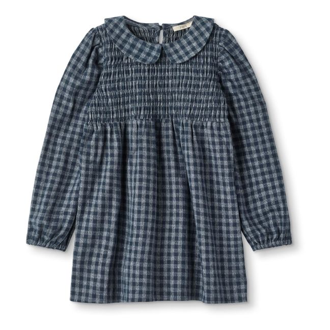 Vestido Coda Carreaux | Azul Marino