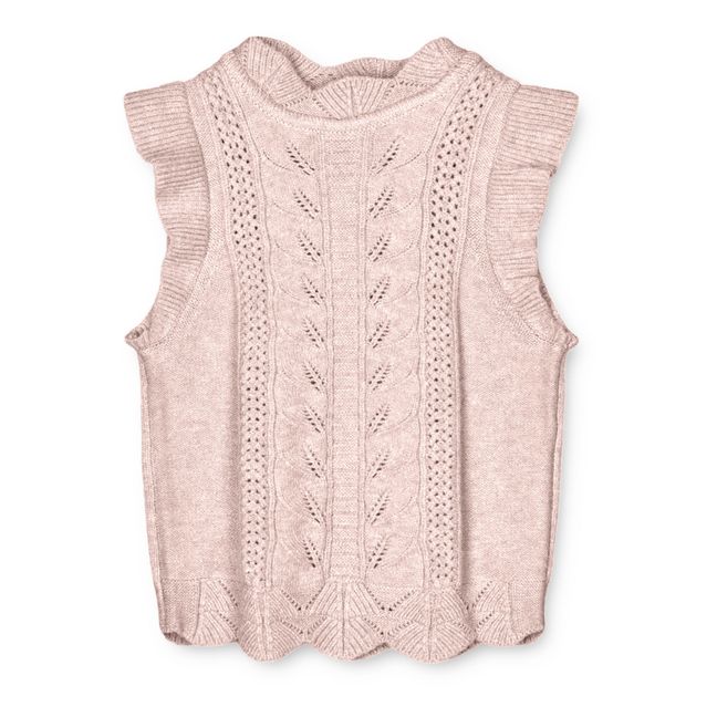 Alilly Sleeveless Sweater | Pale pink