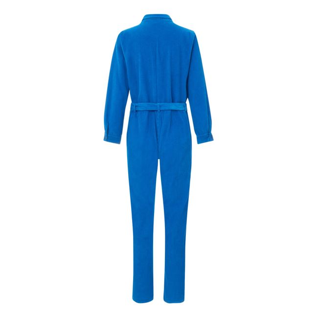 Exklusiv bei Marlot x Smallable - Neroli Catsuit aus geripptem Baumwollsamt - Damenkollektion -  | Blau