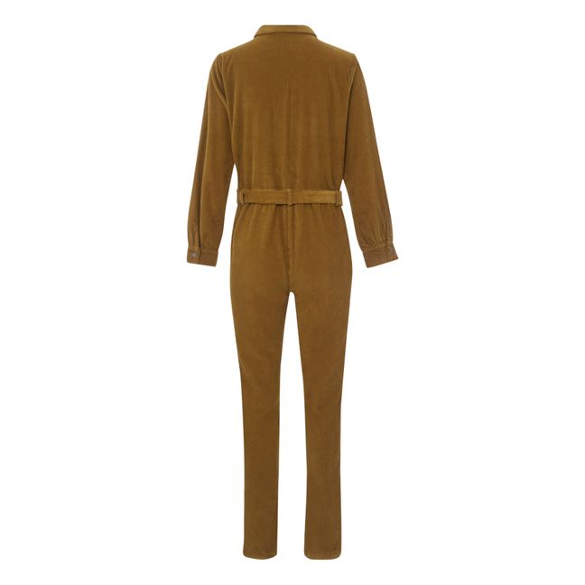 Exklusiv bei Marlot x Smallable - Neroli Catsuit aus geripptem Baumwollsamt - Damenkollektion -  | Bronze