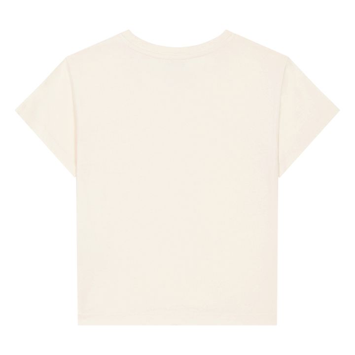 T-Shirt Mädchen Kurzarm Bio-Baumwolle | Sandfarben- Produktbild Nr. 1