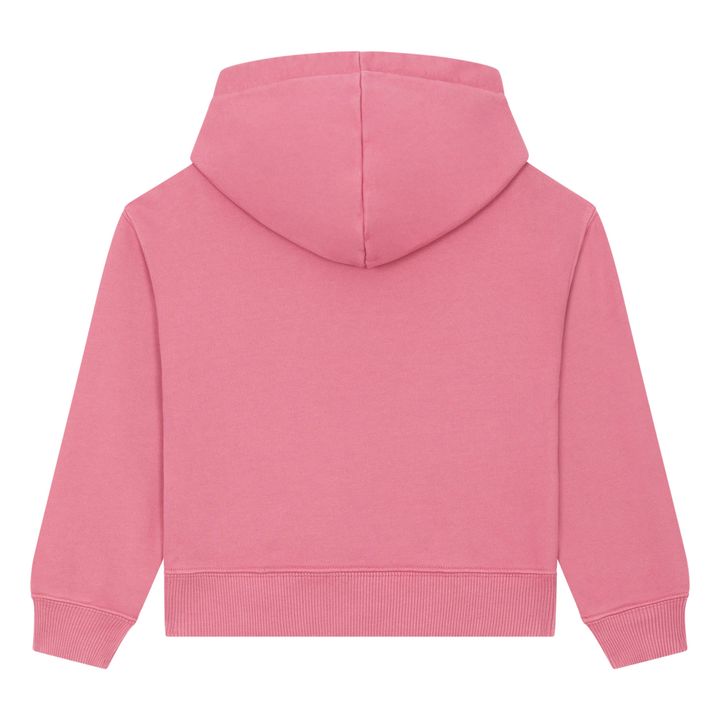 Girl's organic cotton hoodie | Dusty Pink- Product image n°1