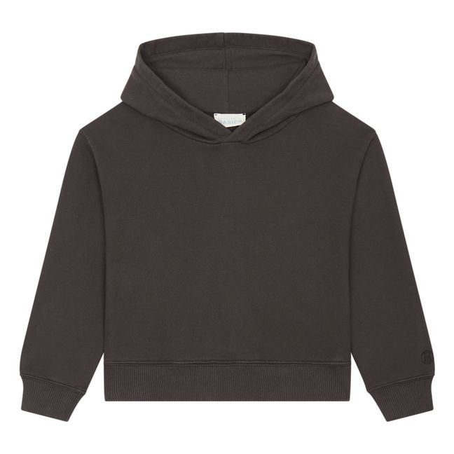 Girl's organic cotton hoodie | Black