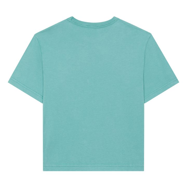 Camiseta oversize de algodón orgánico para niño | Verde Menta- Imagen del producto n°1