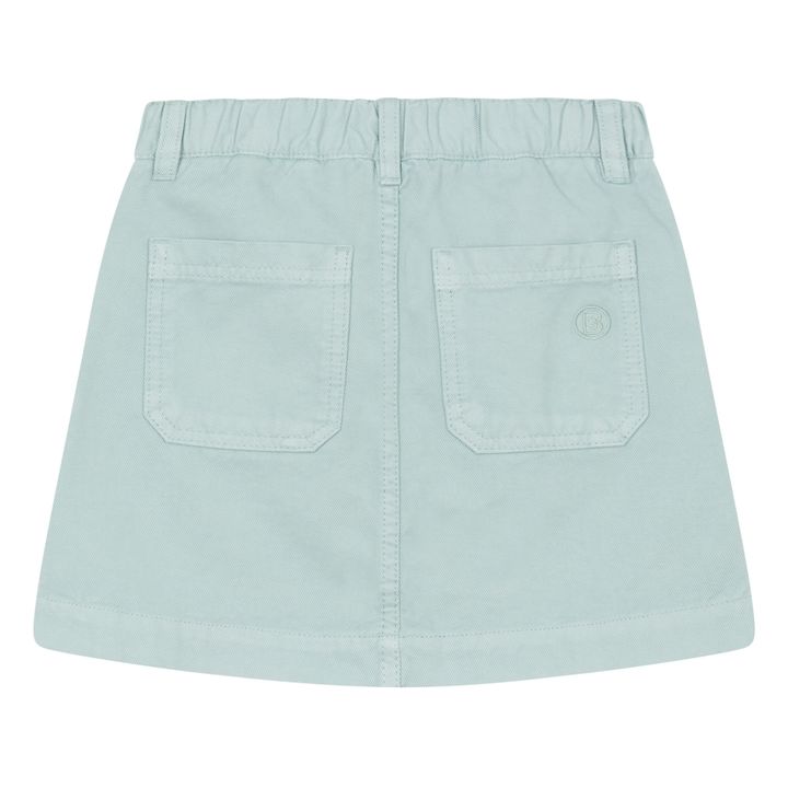 Girl's Short Denim Skirt | Mint Green- Product image n°1
