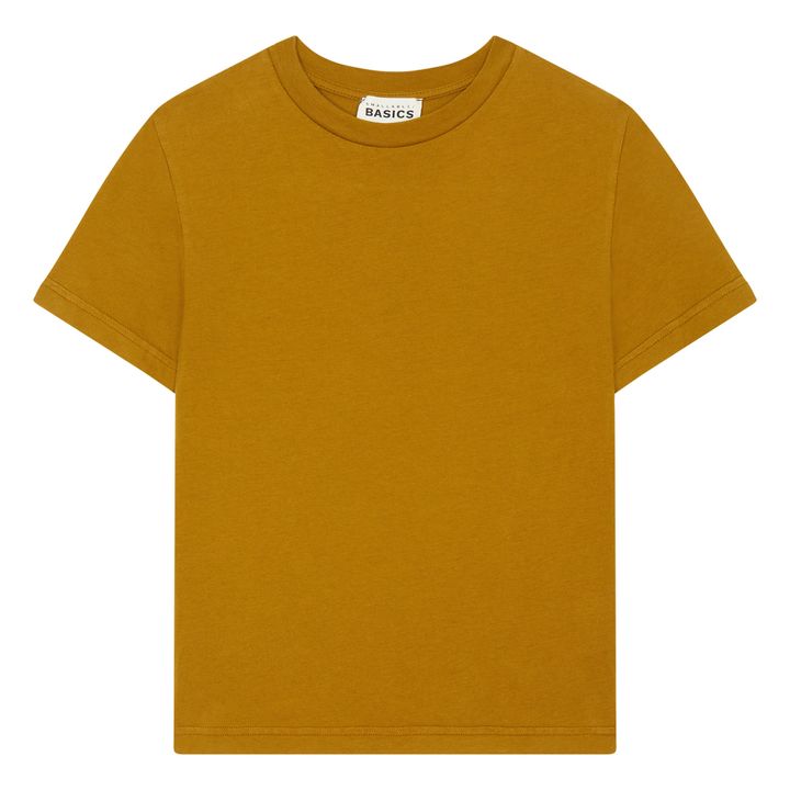 T-Shirt Jungen Kurzarm Bio-Baumwolle | Grünolive- Produktbild Nr. 0