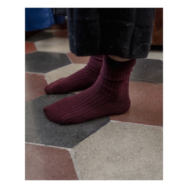 Calcetines de canalé Kars | Burdeos