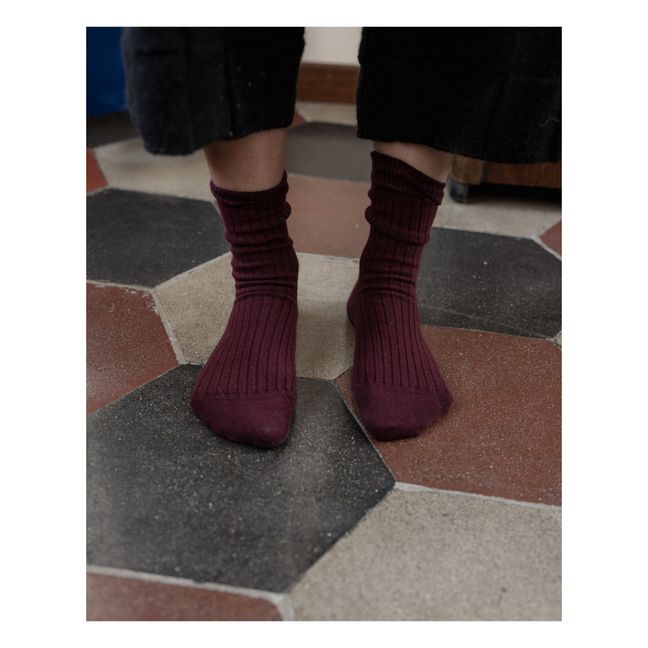 Calcetines de canalé Kars | Burdeos