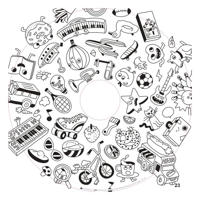 Recharge 20 feuilles Drawin'kids x OMY | White