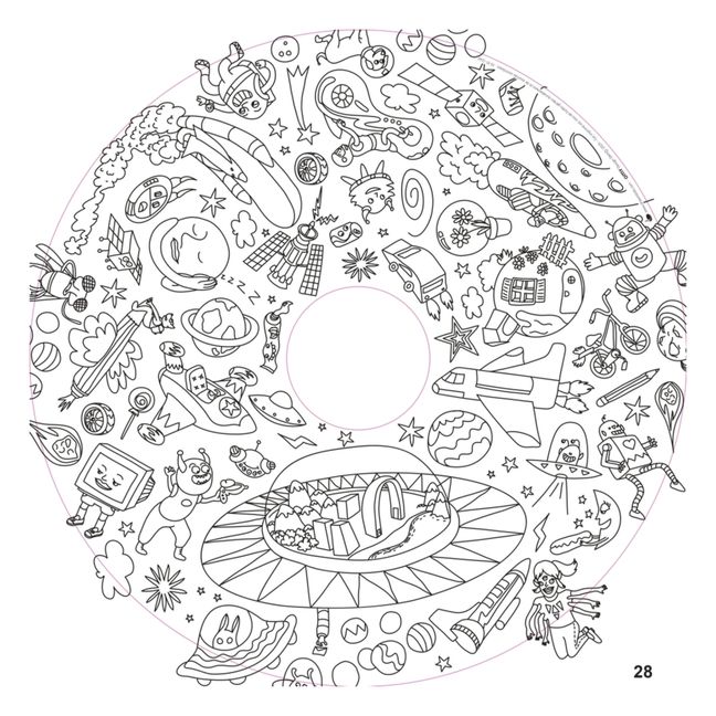 Recharge 20 feuilles XXL Drawin'kids x OMY | Blanc