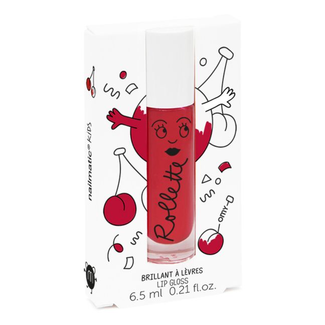 Rollette cherry lip gloss - 6.5 ml | Cherry red