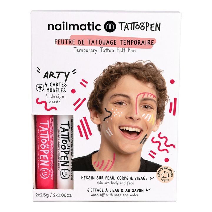 Nailmatic Kids - Coffret Kit duo feutre de tatouage Tattoopen Jungle