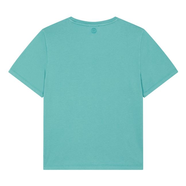 Camiseta de manga corta de algodón ecológico | Verde Menta