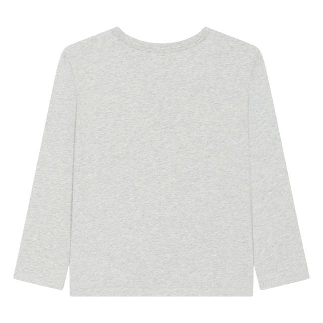 T-Shirt Garçon Manches Longues Coton Bio | Gris chiné