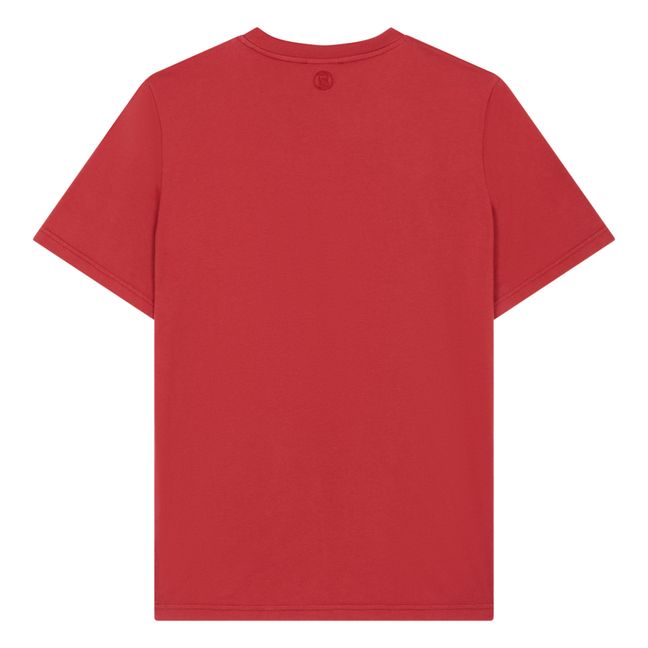 T-Shirt Manches Courtes Coton Bio | Rouge cerise