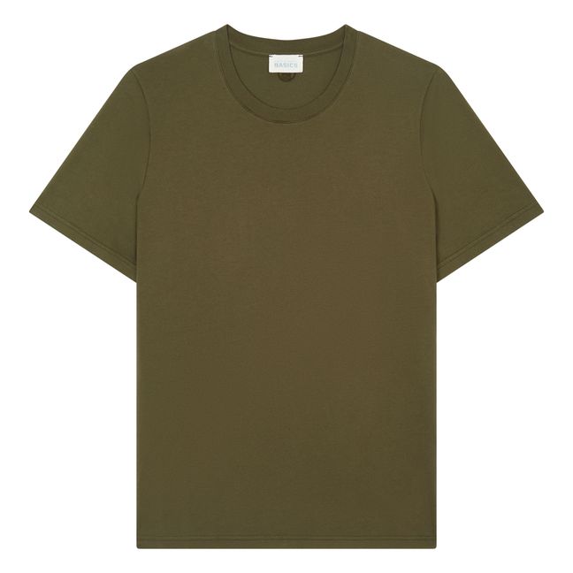 T-Shirt Manches Courtes Coton Bio | Vert kaki
