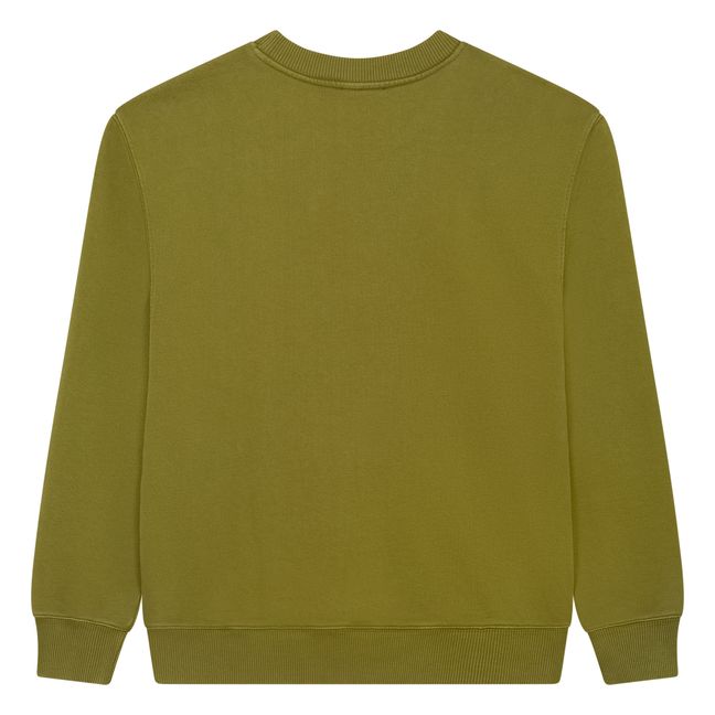 Organic Fleece Crewneck Sweatshirt | Khaki