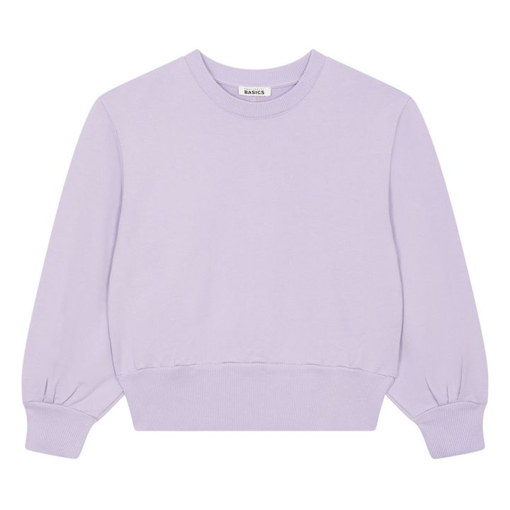 Sweatshirt Boxy Bio-Baumwolle | Lila- Produktbild Nr. 0