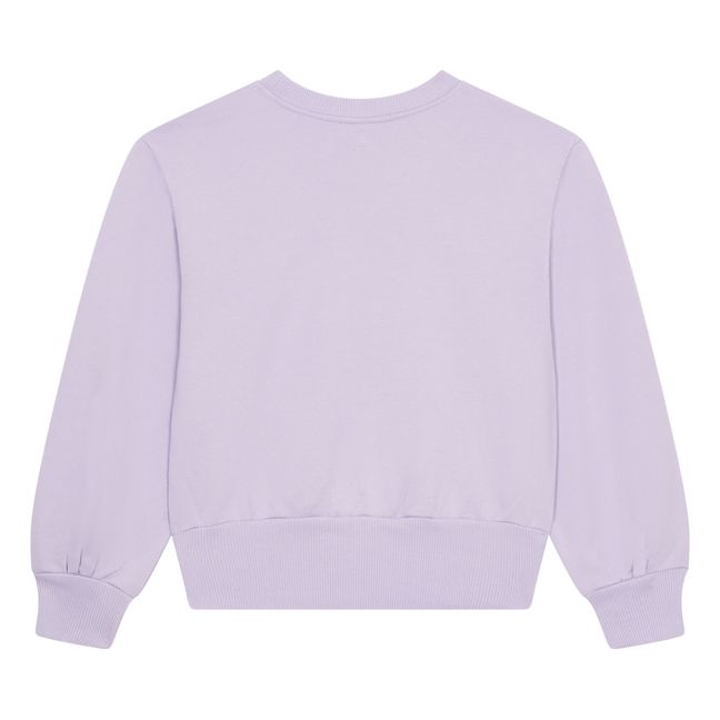 Sweat Femme Boxy Molleton Bio | Lilas