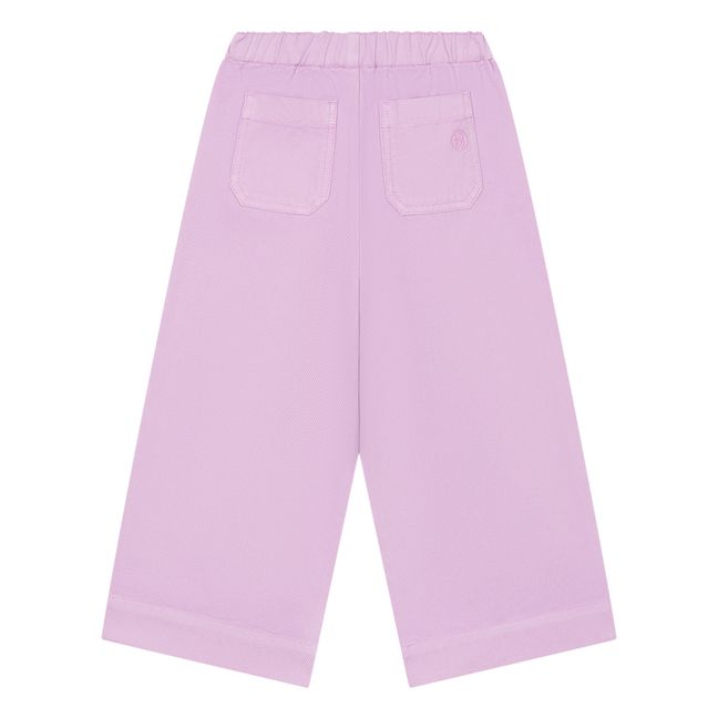 Pantalon Droit Elastiqué à la Taille en Denim | Violine