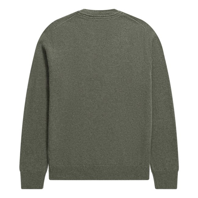 Jersey de lana merina Sigfred | Verde Kaki