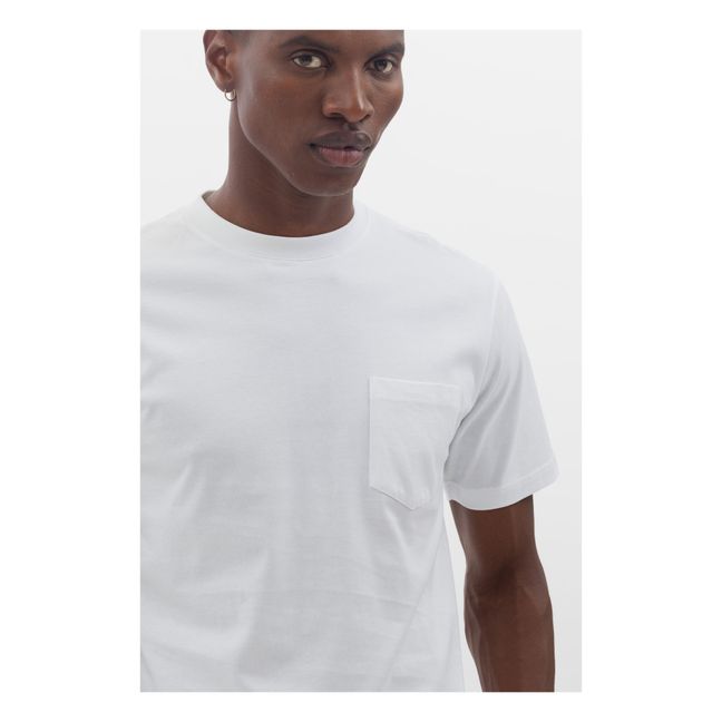 Camiseta de algodón orgánico Johannes Pocket | Crudo