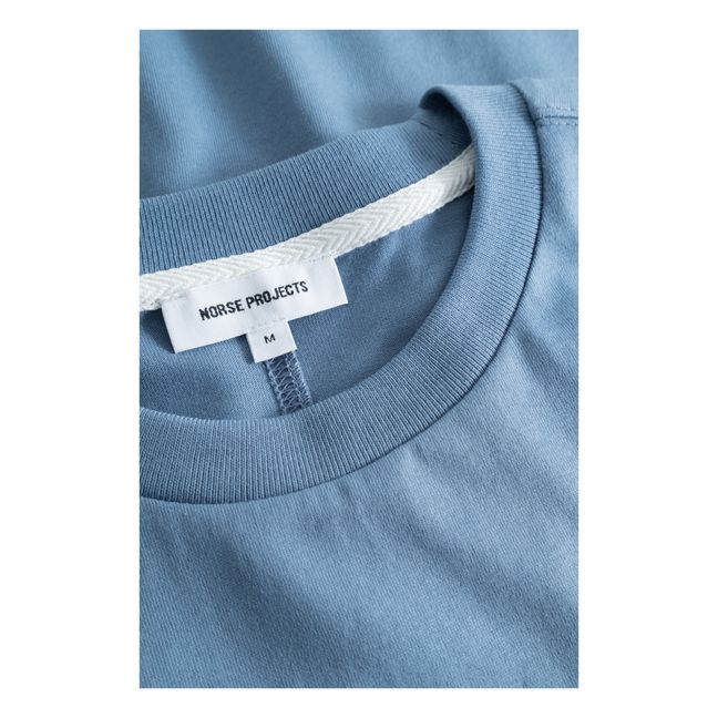 T-shirt Johannes N Logo Coton Bio | Light blue