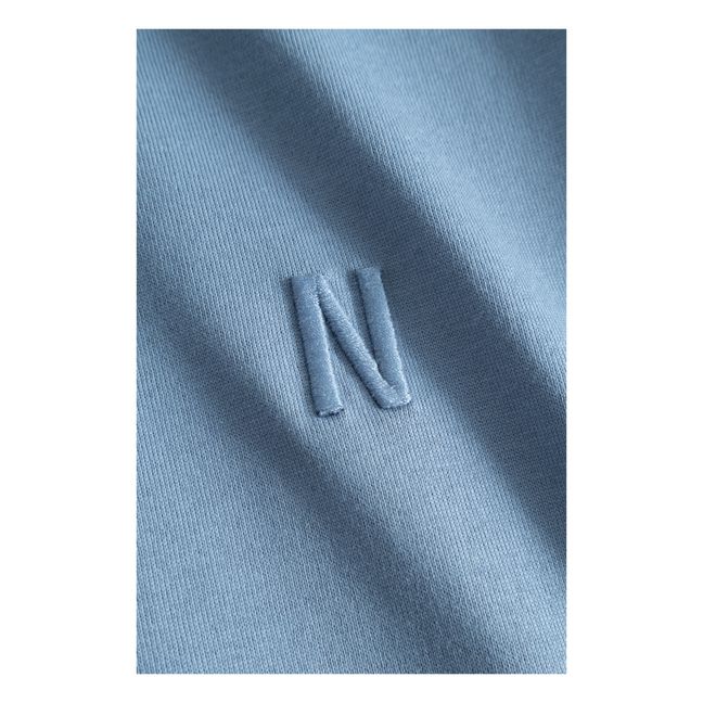 T-shirt Johannes N Logo Coton Bio | Bleu ciel