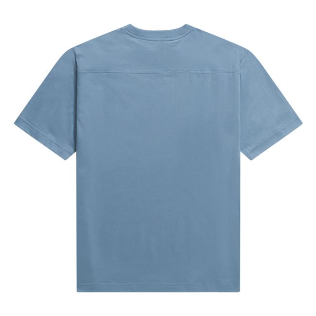 Johannes N Logo T-Shirt Bio-Baumwolle | Hellblau