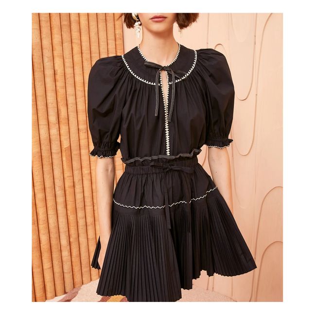 Blouse Ruby Popeline de Coton | Noir
