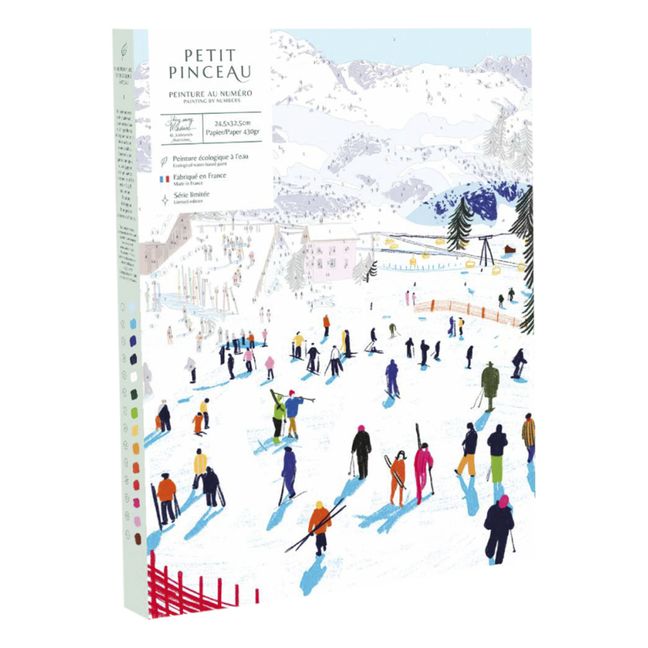 Kit de peinture au numéro - Skiing among Montains