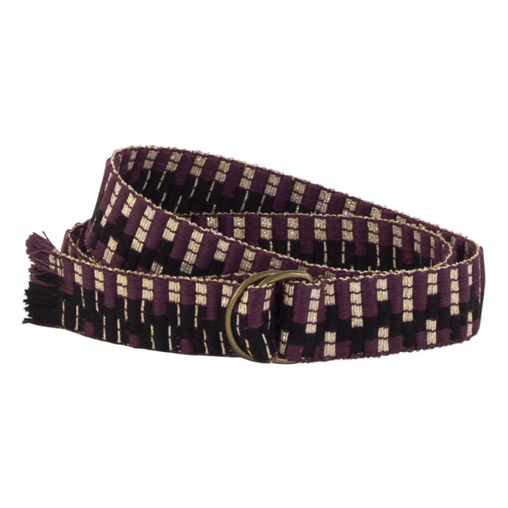 Eloa Recycled Fibre Belt | Purple- Product image n°1