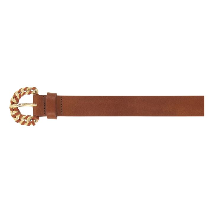 Mila Leather Belt | Brown- Product image n°1