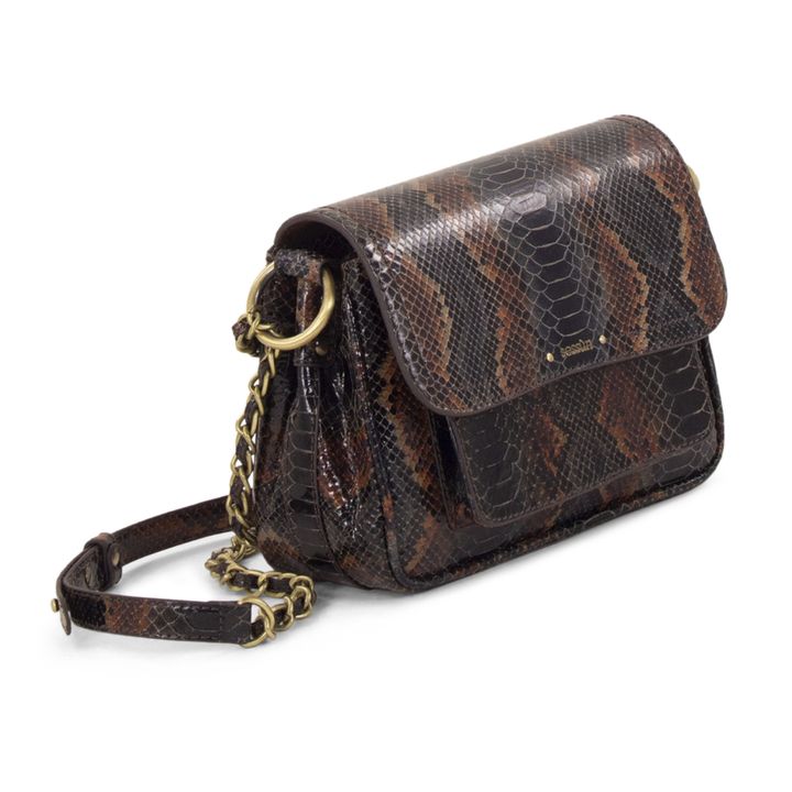 Niu Mimita Bag Leather Python Shape | Navy blue- Product image n°2