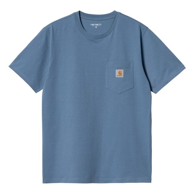 Camiseta de bolsillo | Azul Gris